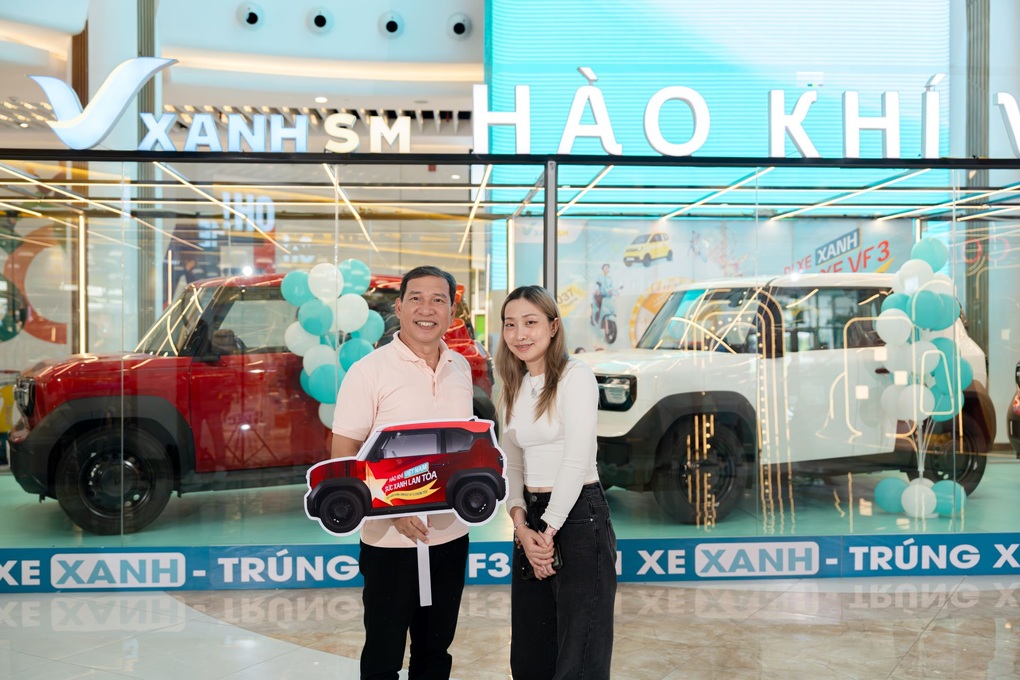 Đặt taxi điện, cơ hội sở hữu ô tô VinFast VF 3 - 1