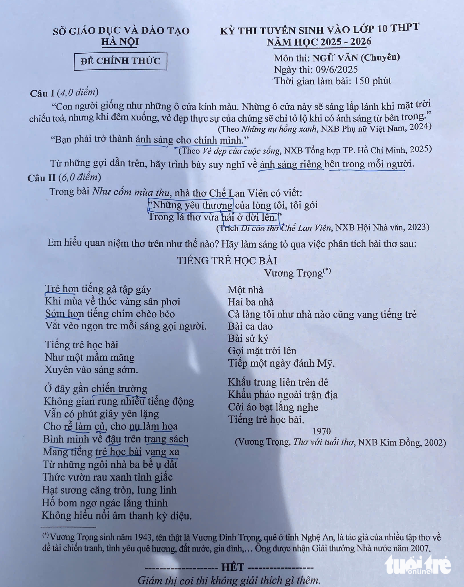 lớp 10 chuyên - Ảnh 2.