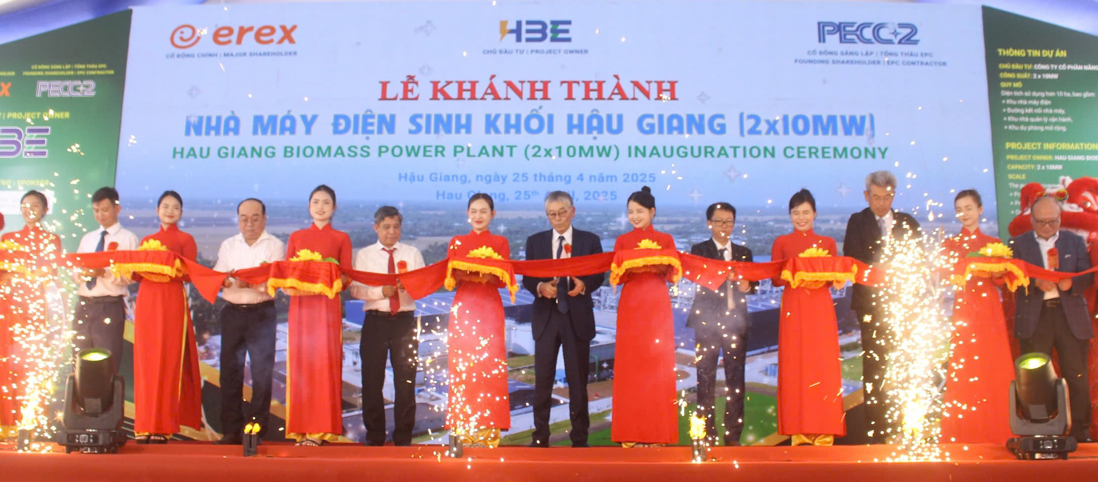 Khánh thành nhà máy điện sinh khối đầu tiên sử dụng trấu tại Việt Nam - Ảnh 1.