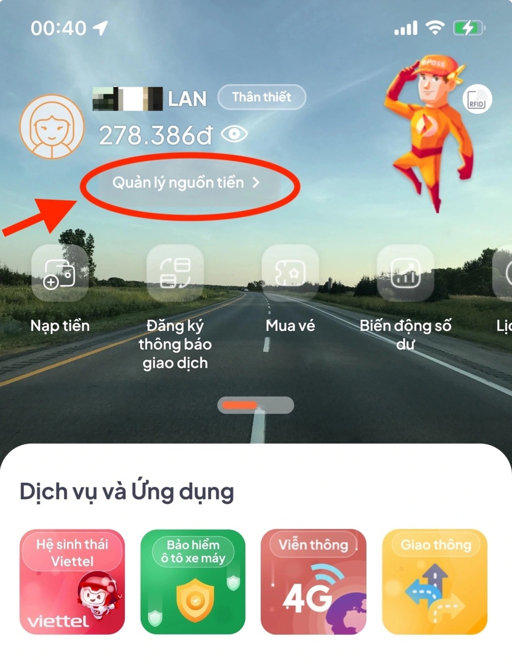 Hướng dẫn chuyển tài khoản ePass và VETC sang tài khoản giao thông - 1