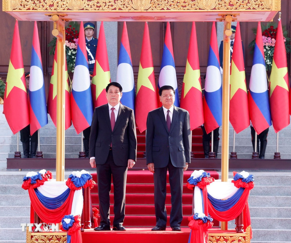 Chủ tịch nước trong lễ đón - Ảnh 3.